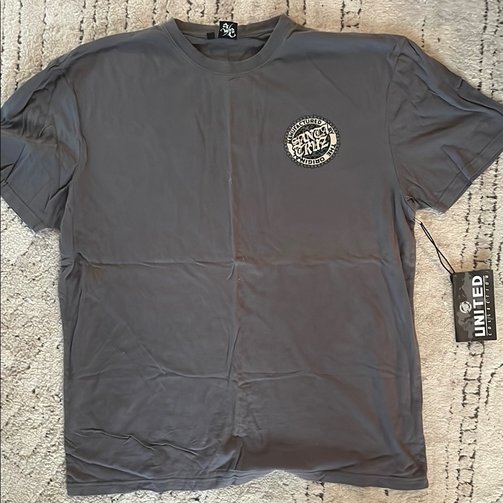 Santa Cruz Skateboards Men's Gray T-Shirt